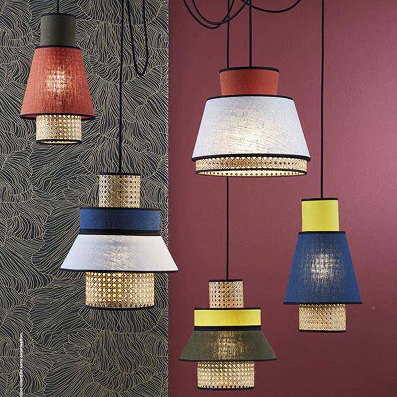 吊灯客简约现代创意个性编布艺酒店日厅式0040餐厅藤吊灯