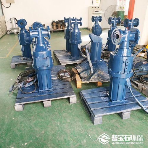 齿轮箱减速机ST98水下推流搅拌器LEP3/4-1400/2-60强化玻璃钢叶
