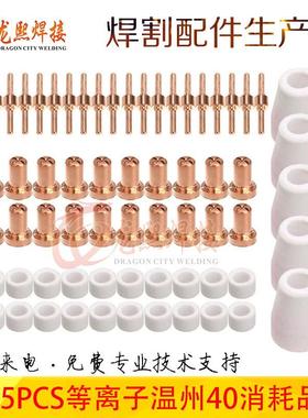 65PCS套装等离子PT31电极喷嘴温州40保护罩涡流环配件65件套