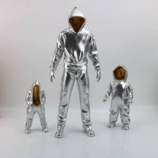 现代神秘隐身人物抽象站立男孩摆件样板间售楼部客厅玄关雕塑摆件