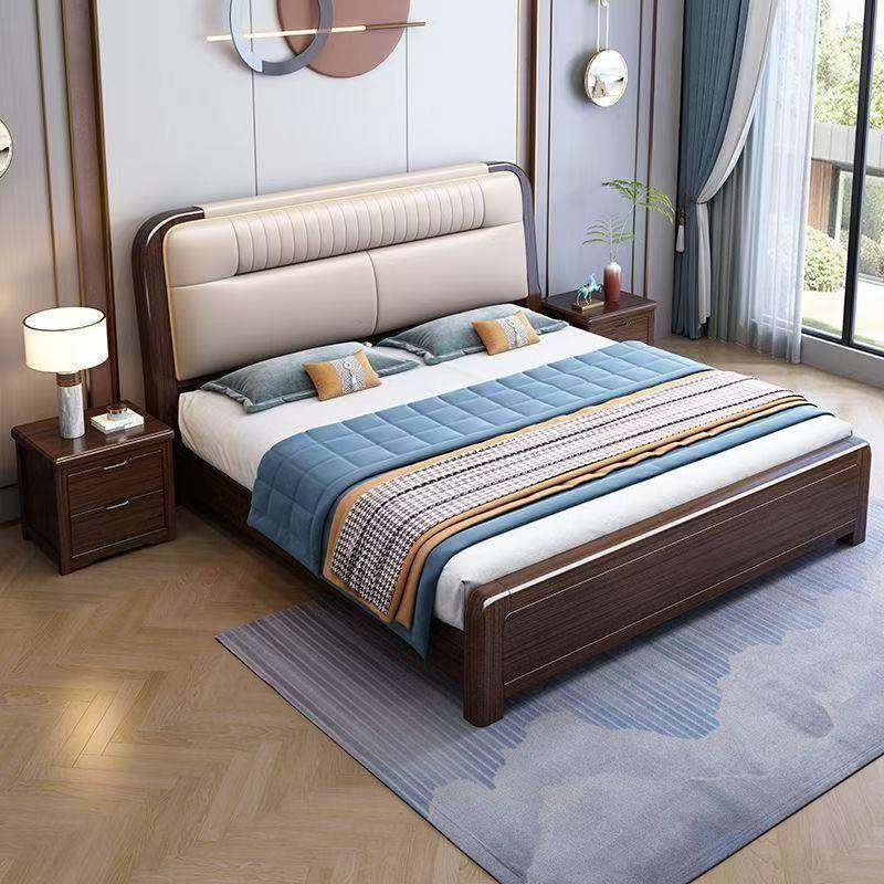 新中式紫金檀木实木床1.8米双人床主卧1.5米真皮软包高箱储物婚床,农用物资,其他肥料,淘宝优惠券,粉丝福利购,淘宝优惠卷