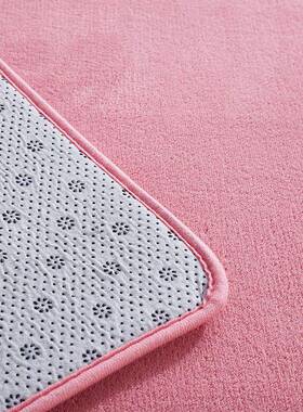 I9EK蓝色珊瑚绒地毯卧室客厅免洗茶几毯早教中心儿童爬行地垫床边