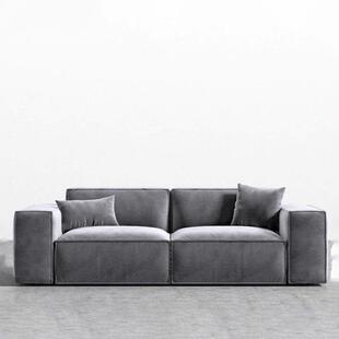 Baxter豆腐块沙发意式科技布客厅沙发小户型三人双人位布艺沙发