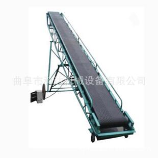 斜坡式上料装货带式运输机伸缩无动力装卸快件输送机动力滚筒线