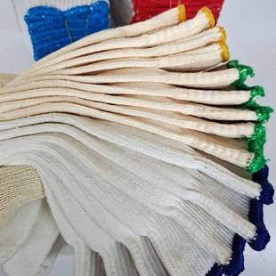 918耐大件棉线劳保手套保线修车手套男加厚加士大磨工地手棉套