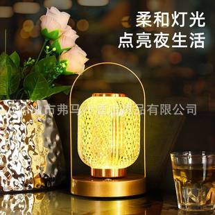 亚马逊跨境台灯装饰晚餐桌面灯酒吧餐厅清吧氛围灯户外露营小夜灯