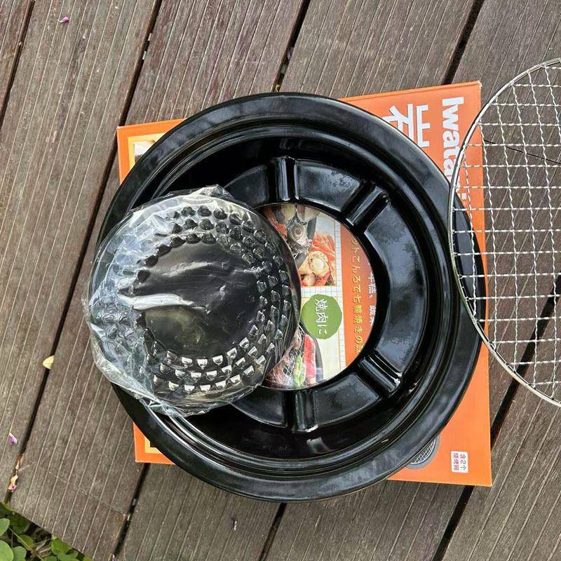 新品岩烧烤盘ZK-1QZK-100网烧烤海鲜烤肉BB谷烧烤盘网卡式炉烤网