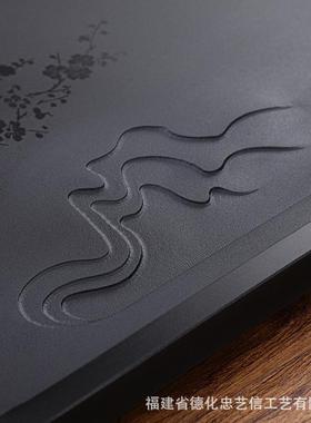 整块乌金石茶盘全动一体自WJS-1茶具套夫装家用功电磁炉客大厅茶