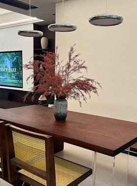 北美JPI黑胡木大南美原木实桃约木简茶桌茶台餐桌办公书板桌会议