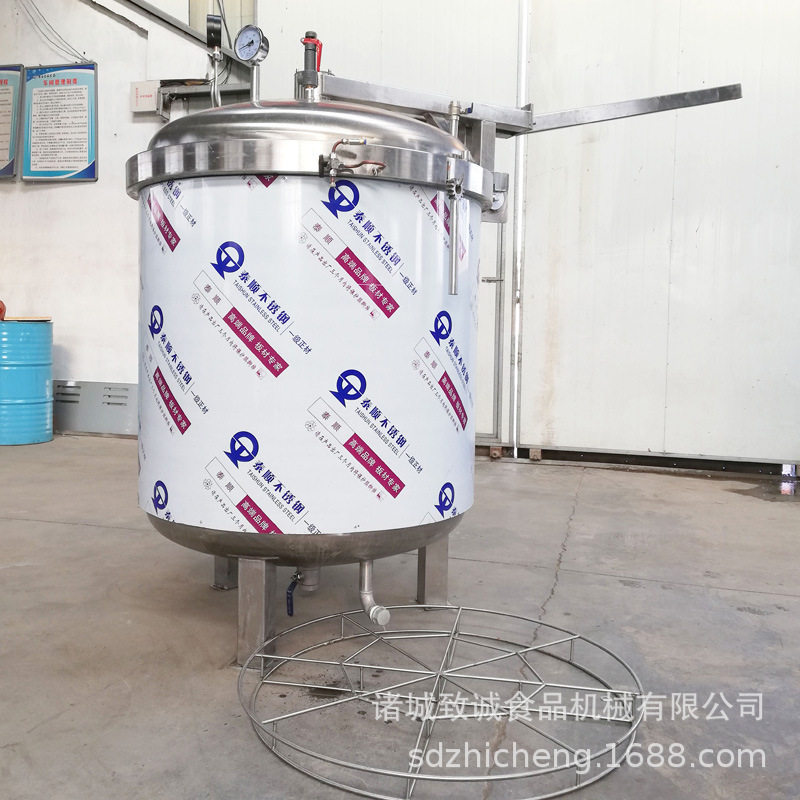 致诚手动开盖加热罐电加热土豆加工设备大型蒸煮锅型号可选