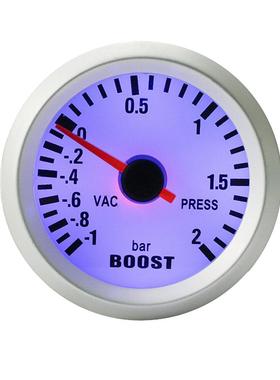 汽车改装仪表12V通用52mm毫米-1-2bar汽车涡轮增压表