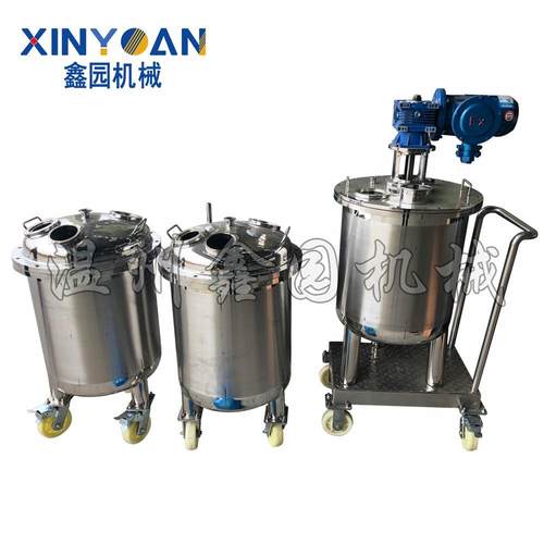 304/316不锈钢储罐搅拌罐食品级移动中转搅拌罐液体混合配料罐