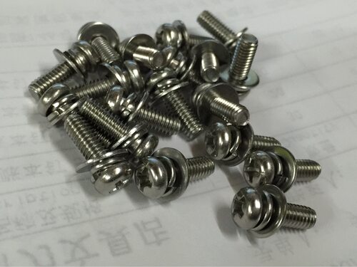 M4系列不锈钢304十字小盘头三组合螺钉,GB9074.8组合螺丝,小螺丝