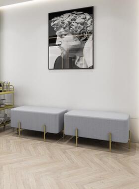 LCA01-14理发店等候椅网红美发发廊专用休闲休息区简约长条小沙发