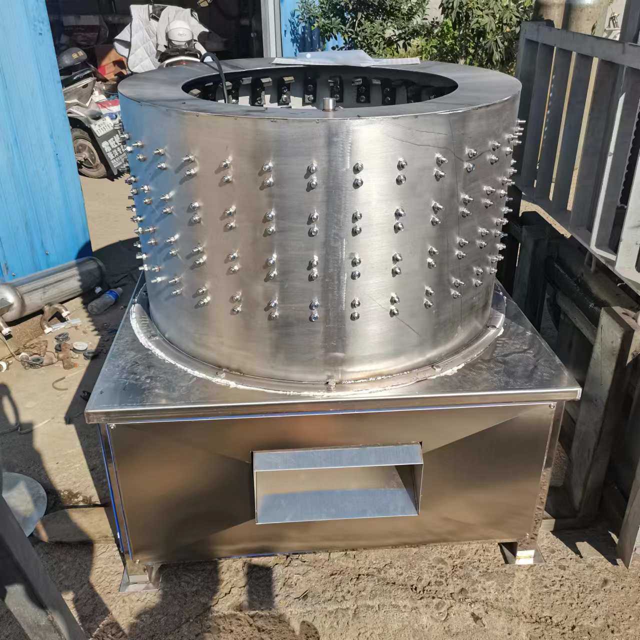 牛头烫毛毛机 圆桶型牛头脱毛刮毛机 全自动黄牛头打毛刨毛机