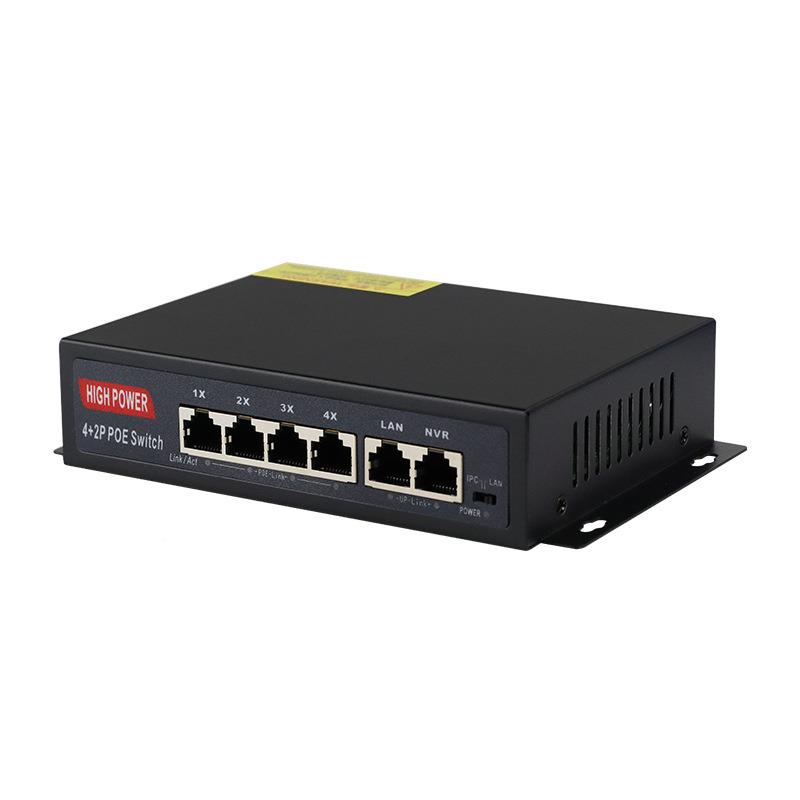 6口标POE交换931机准4+2OE52V供电交机P兼容网络监控摄像换机无线