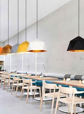 现代约铁艺餐火吊29080灯工餐业风奶茶店锅店简饭馆服装店厅吊灯