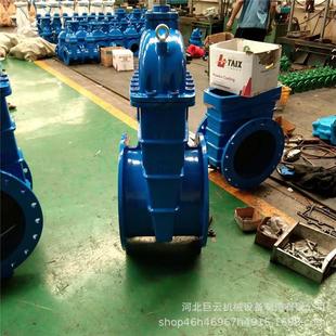 磨球铁法兰闸阀污水雨水手动电动阀门无品牌/用双耐法兰防漏铸止