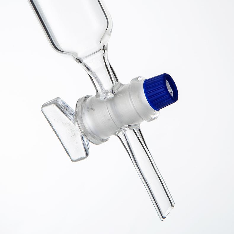 玻璃分水器口2分4*24聚四氟乙烯活塞标准分水器双管油水19*19#~2