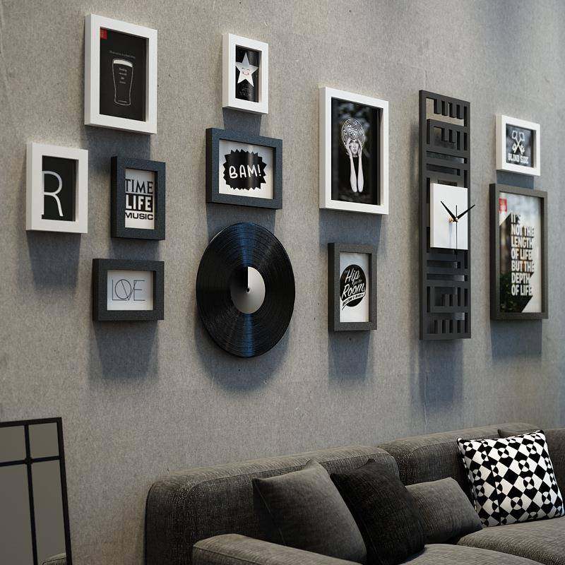 高分_472照子片墙复古混搭3472组合相框简3约装饰画真钟表_能换相,家居饰品,DIY亲子装饰画,淘宝优惠券,粉丝福利购,淘宝优惠卷