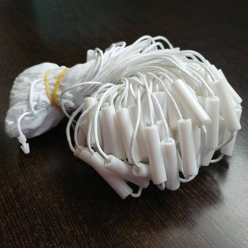 高无字圆RJB柱形通用吊档粒服饰挂绳吊头牌线黑色蜡绳双吊牌绳