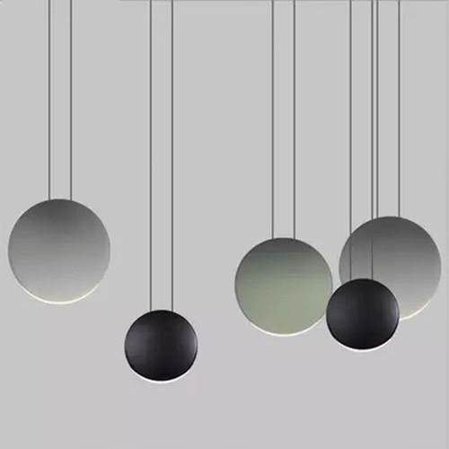 现代创意餐桌卧牙室床头组灯北简约圆形饭810欧厅吧台马卡龙合月