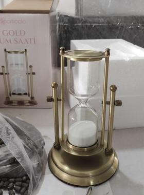 创金属漏计器时15意分钟计SH006时办公桌书房沙装饰送朋友礼物居