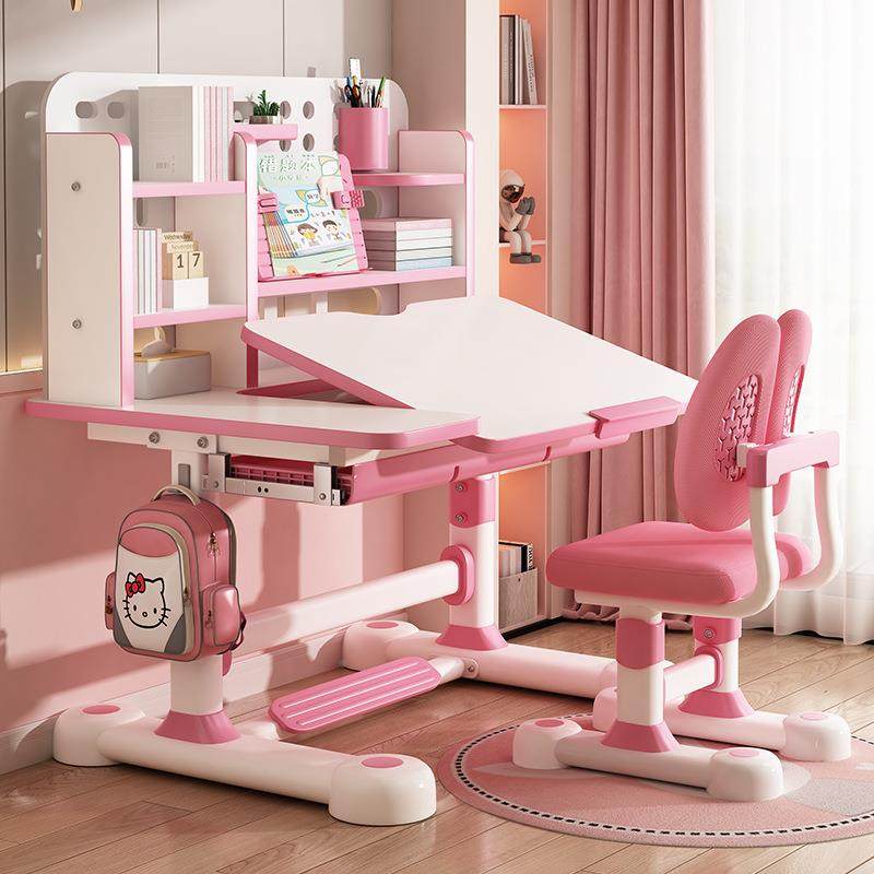 童MT012学习桌学小生写字书桌家用幼儿桌椅套装男孩儿女孩可课升