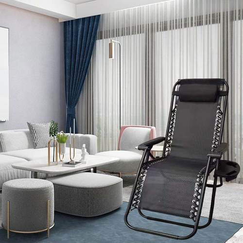 成人办公折叠两用午躺休午睡透气休闲简双室方管椅折易叠床折躺椅