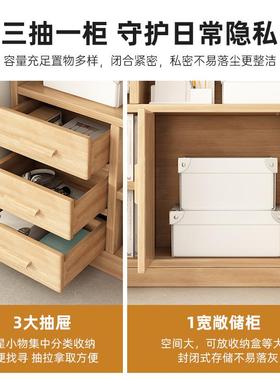 实木书柜带门落储物地NIG柜家用厅组合客收置物纳架儿童书架展示