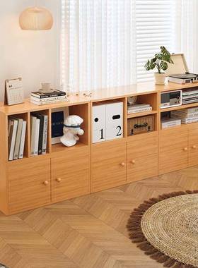 NEB由格子柜自组合小柜子家用窗收纳书架落小地带门飘单个小型储