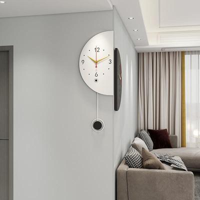 ins现拐代双转KmfAXQkD角时钟角用挂表客厅2025挂钟新款面挂墙家