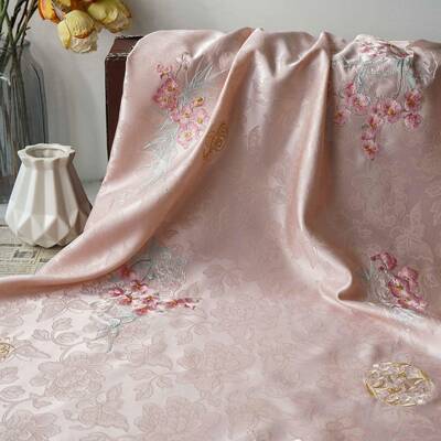 新中HH5373-3式花宋锦面料国绣风马甲汉服仿旗暗袍纹提花布料