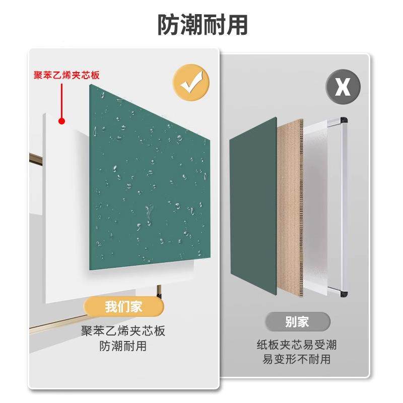 校教室专用黑板墙式大板教学学家用挂写字770板磁性绿黑板套装