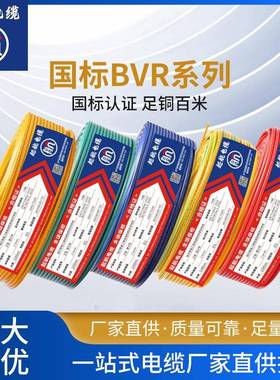 起航电缆低烟无卤耐燃多规格WDZ-BYJ1.5平方单股国标纯铜铜芯