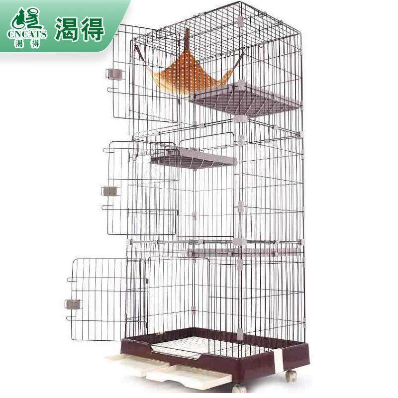 渴得三室双层猫笼带滚轮室内一体带厕所猫窝猫别墅多功能猫笼子,农用物资,其他肥料,淘宝优惠券,粉丝福利购,淘宝优惠卷