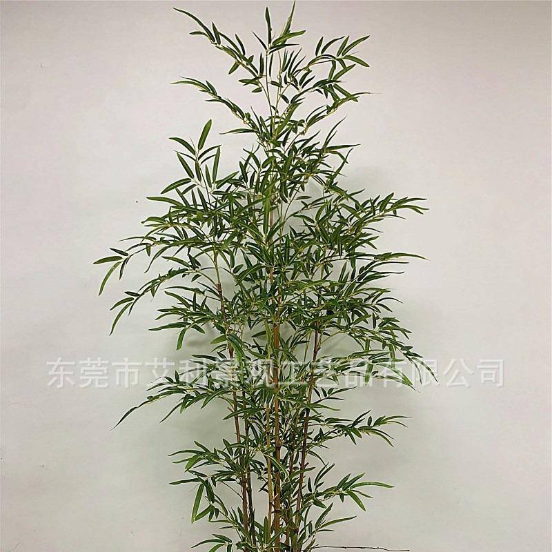 竹子装饰盆栽酒店客厅自然细水竹屏风隔断假竹子植物摆件