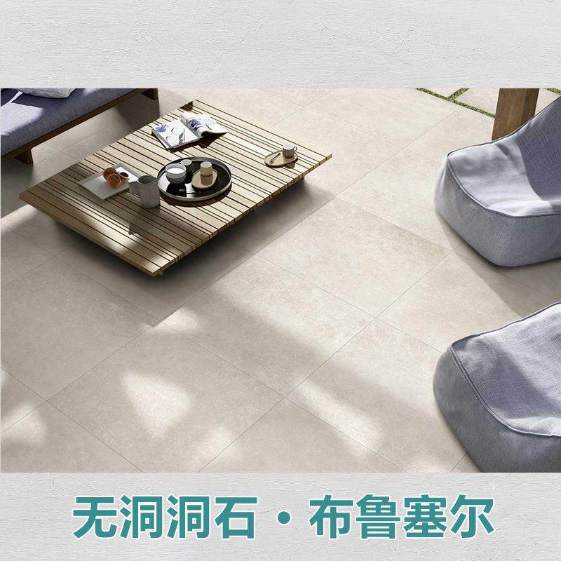 布鲁塞尔石英砖20厚哑光面仿石砖无洞洞石PC砖防滑地铺石干挂墙砖