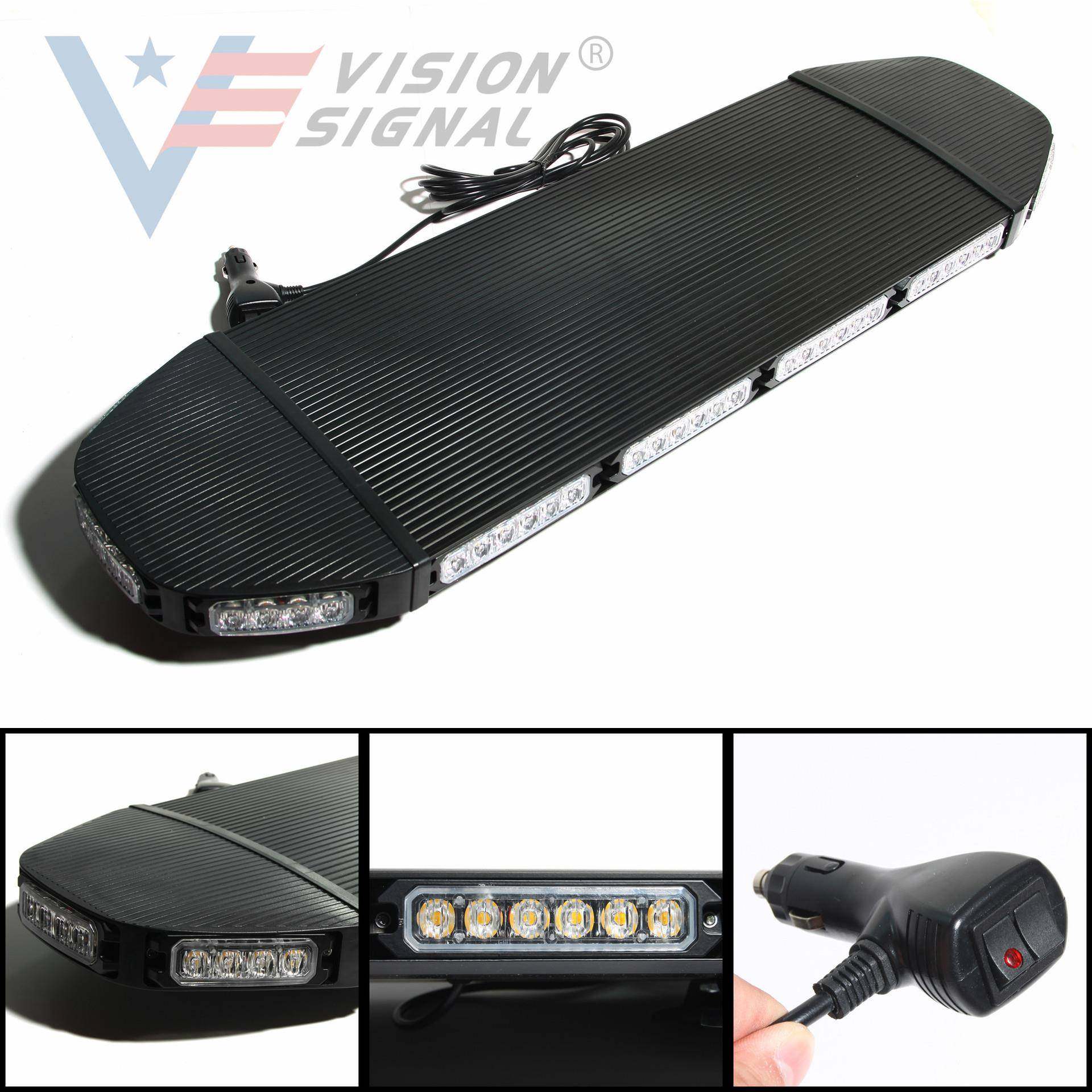 72led车顶爆闪灯大功率汽车长排警示灯频闪灯216w长条爆闪灯