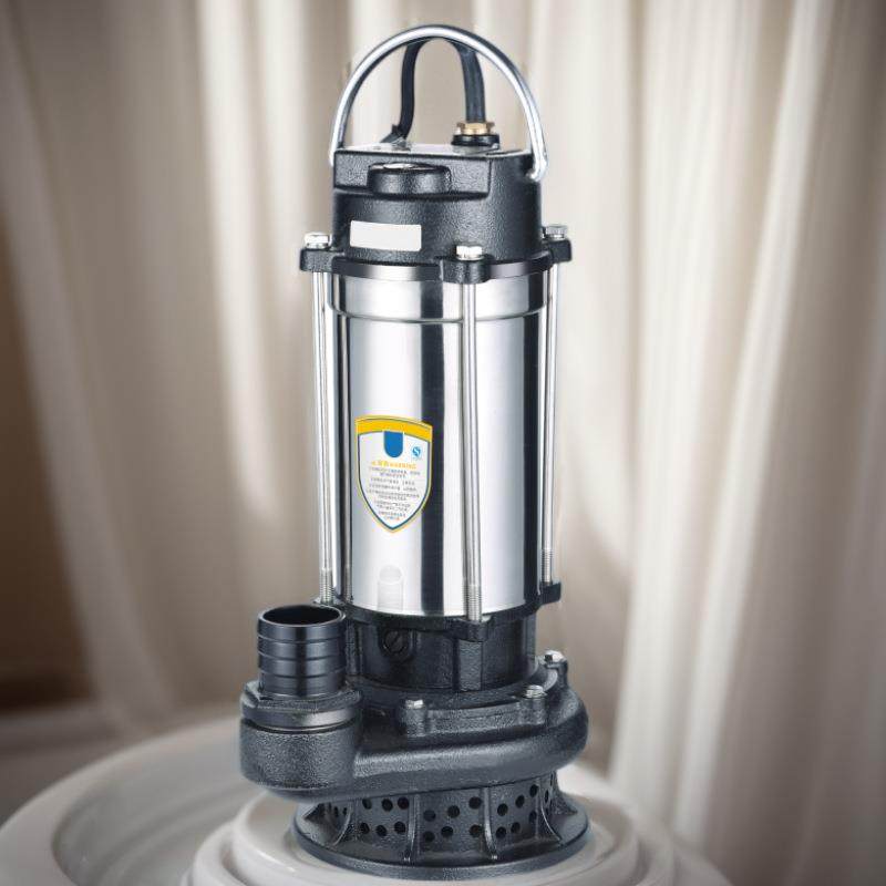 不锈钢切割式污水泵抽粪沼气泥浆排污泵220V家用化粪池大功率切割