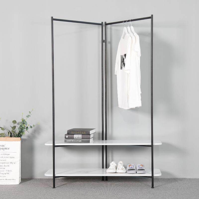 简约墙角衣架卧室金属衣帽架北欧客厅落地挂衣架服装店创意展示架