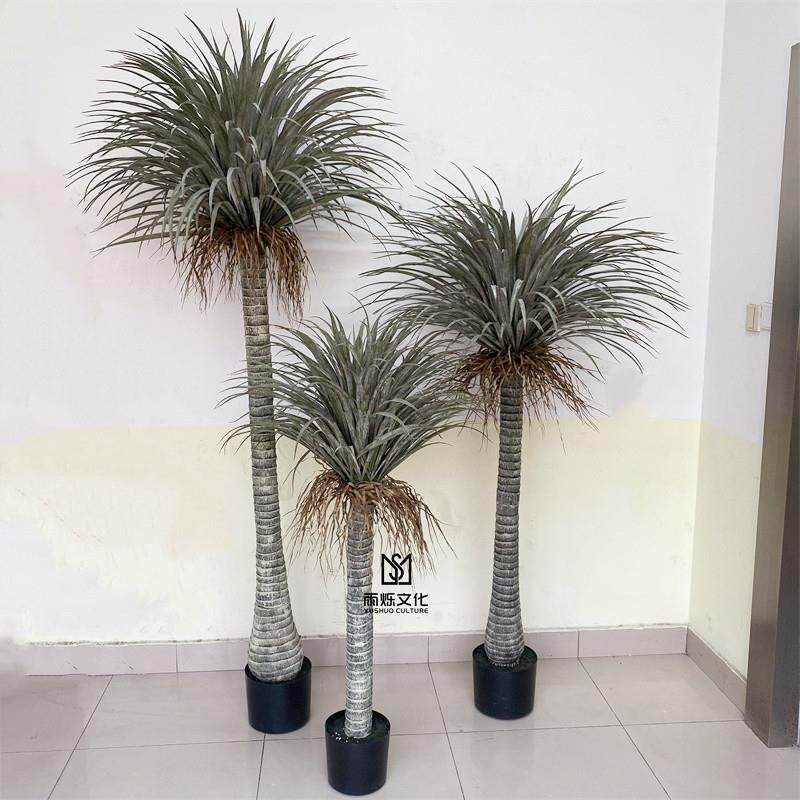 新款大型仿真假树龙血树盆栽摩洛哥龙舌兰千年木室内绿植盆景摆件