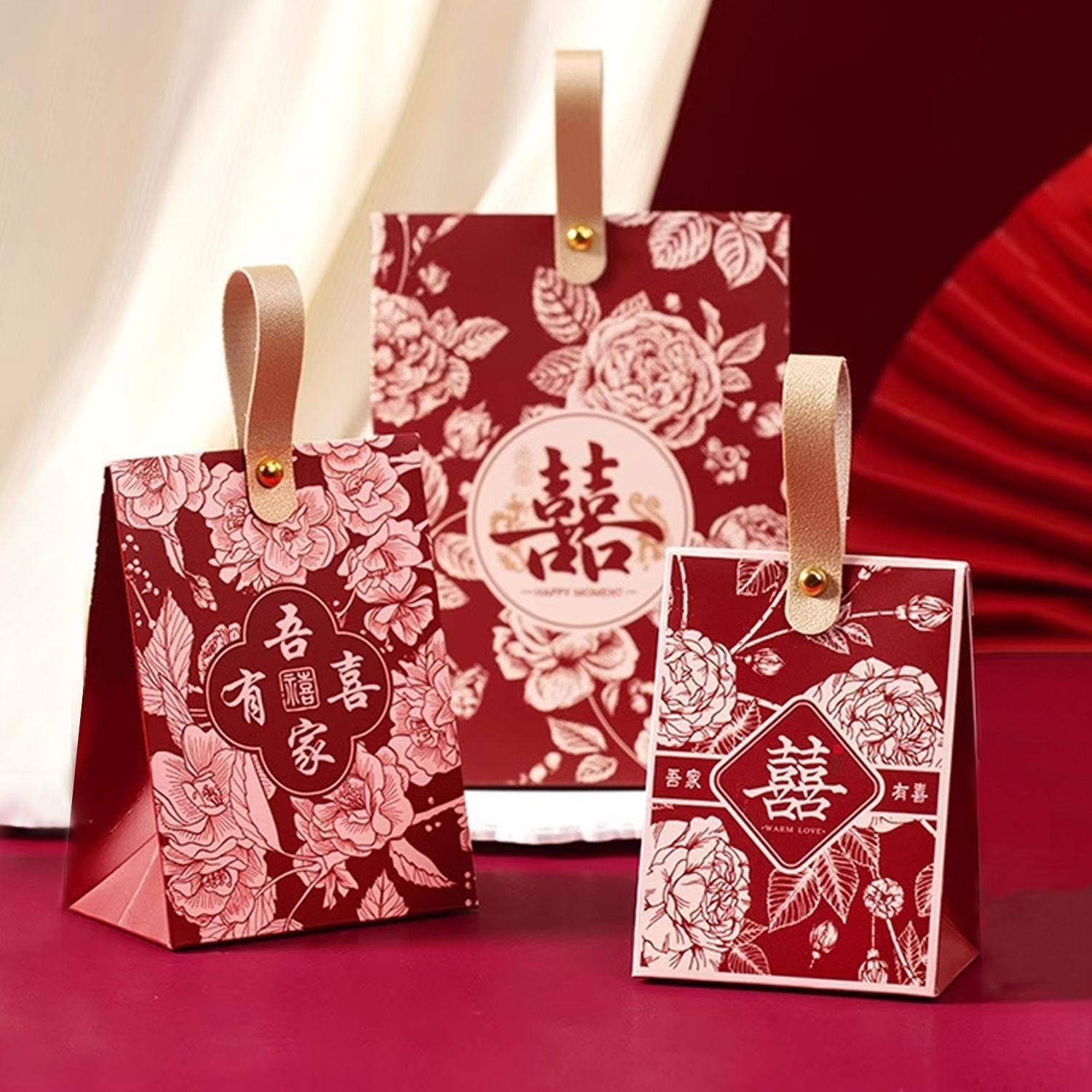 【按需发货】新款结婚喜糖盒中国风糖果盒高级婚礼伴手礼盒礼物盒