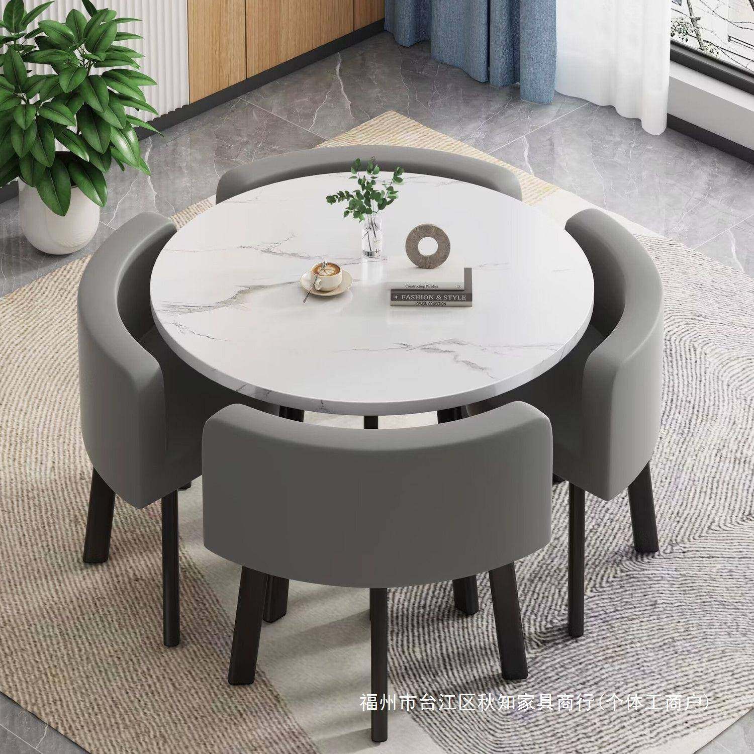可餐桌家用小户型会客铺面圆桌公寓收纳饭桌接待洽谈桌椅组合商店,畜牧/养殖物资,畜牧/养殖器械,淘宝优惠券,粉丝福利购,淘宝优惠卷