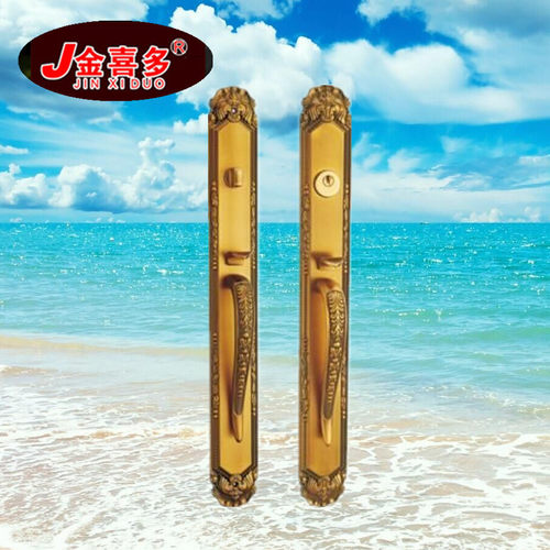 欧式实木锌合金执手门锁单舌豪华双开大门锁锁具配件厂家直销