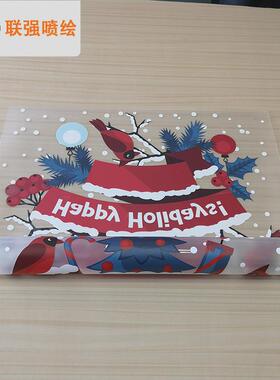 深圳供应高清UV超透膜透明车贴UV彩白彩打印玻璃贴喷绘