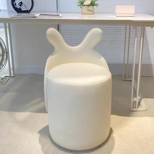 轻奢化妆凳高级感梳妆凳女生卧室梳妆台椅子简约美甲化妆椅奶油风