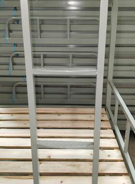 宿舍上下铺带学生带护栏上下简约铁床床加厚双层艺高低加MMC床粗