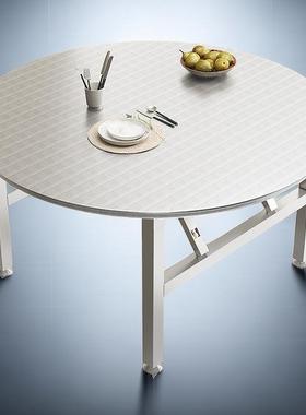 锈钢不叠桌大档桌面圆形餐桌小户排型出租房农村76291家用桌包邮