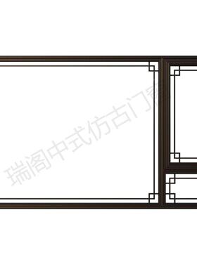 仿古门窗铝金四院复古仿古墅苏式合断桥别铝HVZ合门窗